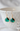 Oh So Lovely Emerald Glass Earrings - Grace + Sparrow